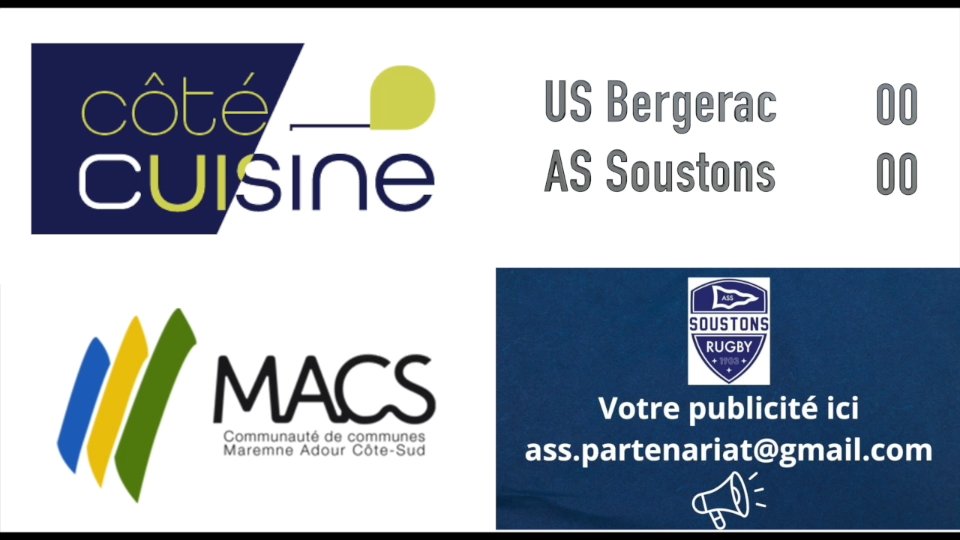 Fédérale 1 – Match entre US Bergerac et AS Soustons