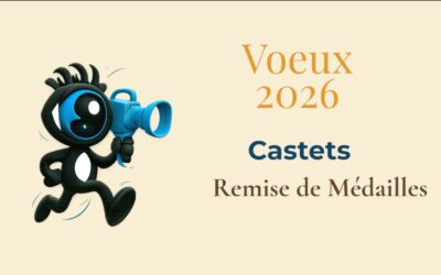 Remise de récompenses pendant les voeux 2026 de Castets