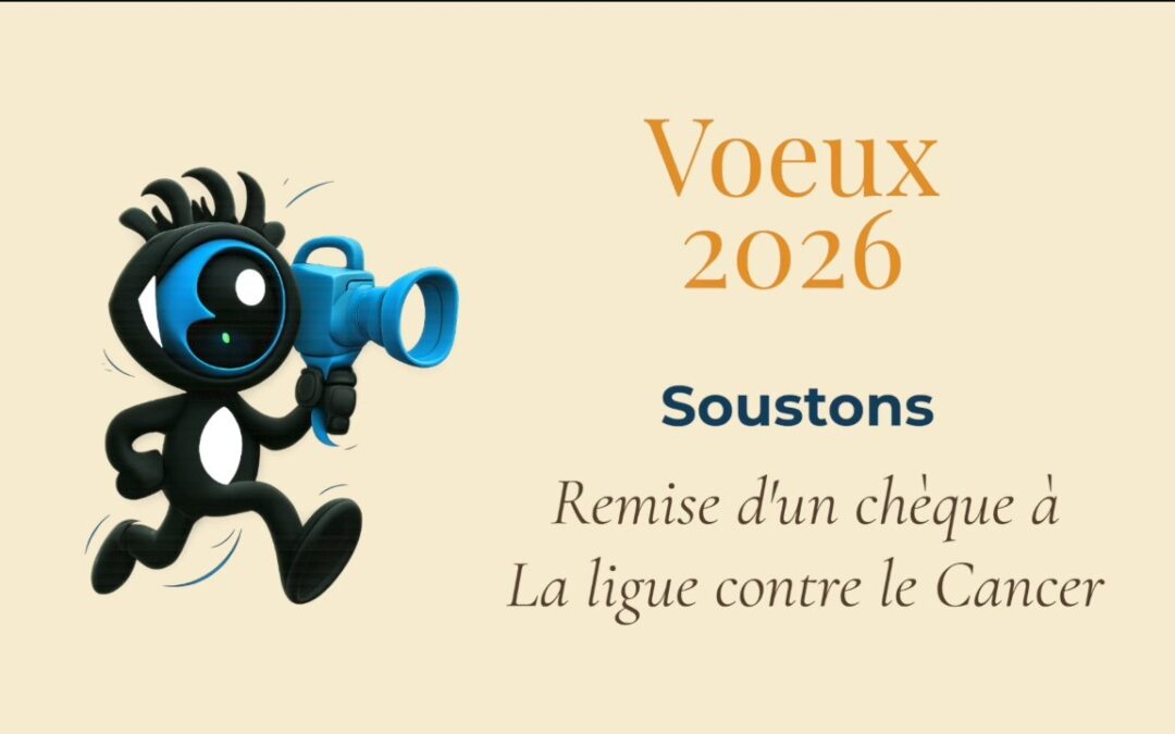 Remise d’un chèque pour la Ligue contre le Cancer