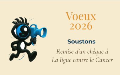 Remise d’un chèque pour la Ligue contre le Cancer