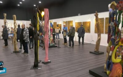 Vernissage du peintre Jean-Pierre Garbisu et du sculpteur Olivier Louloum.
